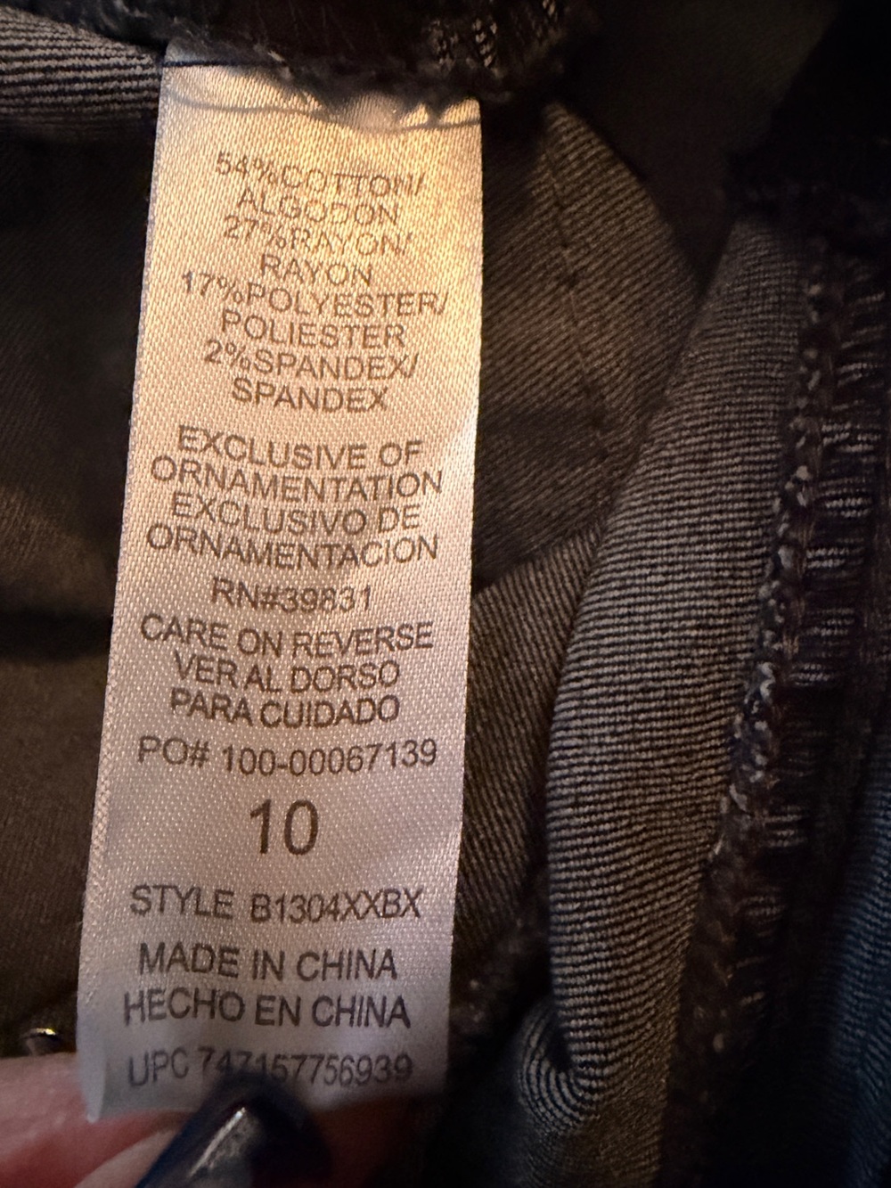 DEMOCRACY 10 Stretch Skinny Jeans Dark Wash - Picture 8 of 10